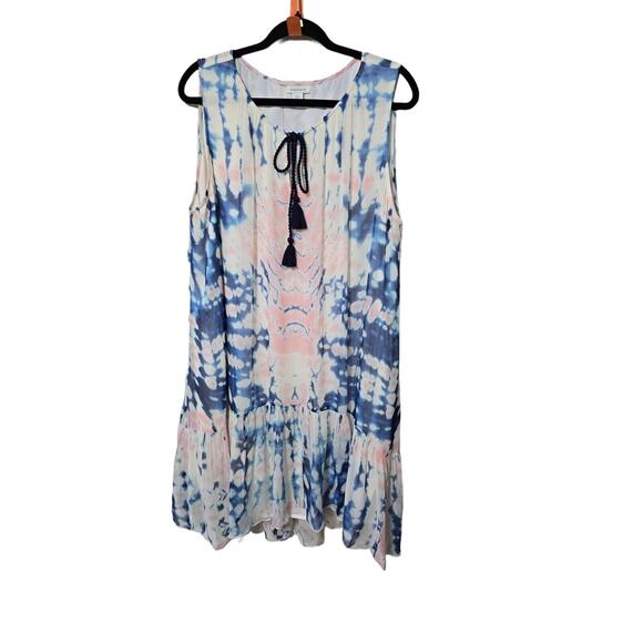 Sundance Large Tie Dye Whisper Sleeveless‎ Dress - Picture 5 of 12